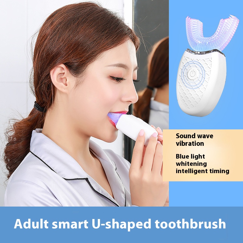 Electric U-Shaped Toothbrush f - Teeth Whitening Kit review and price