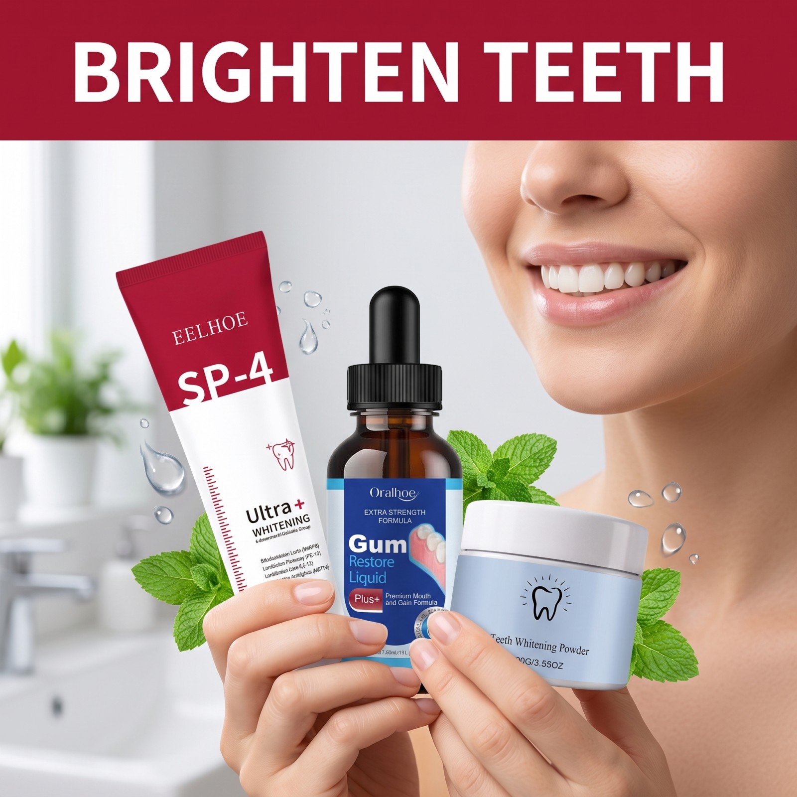 Oral Care Combo Set Whitening  - Teeth Whitening App review and price