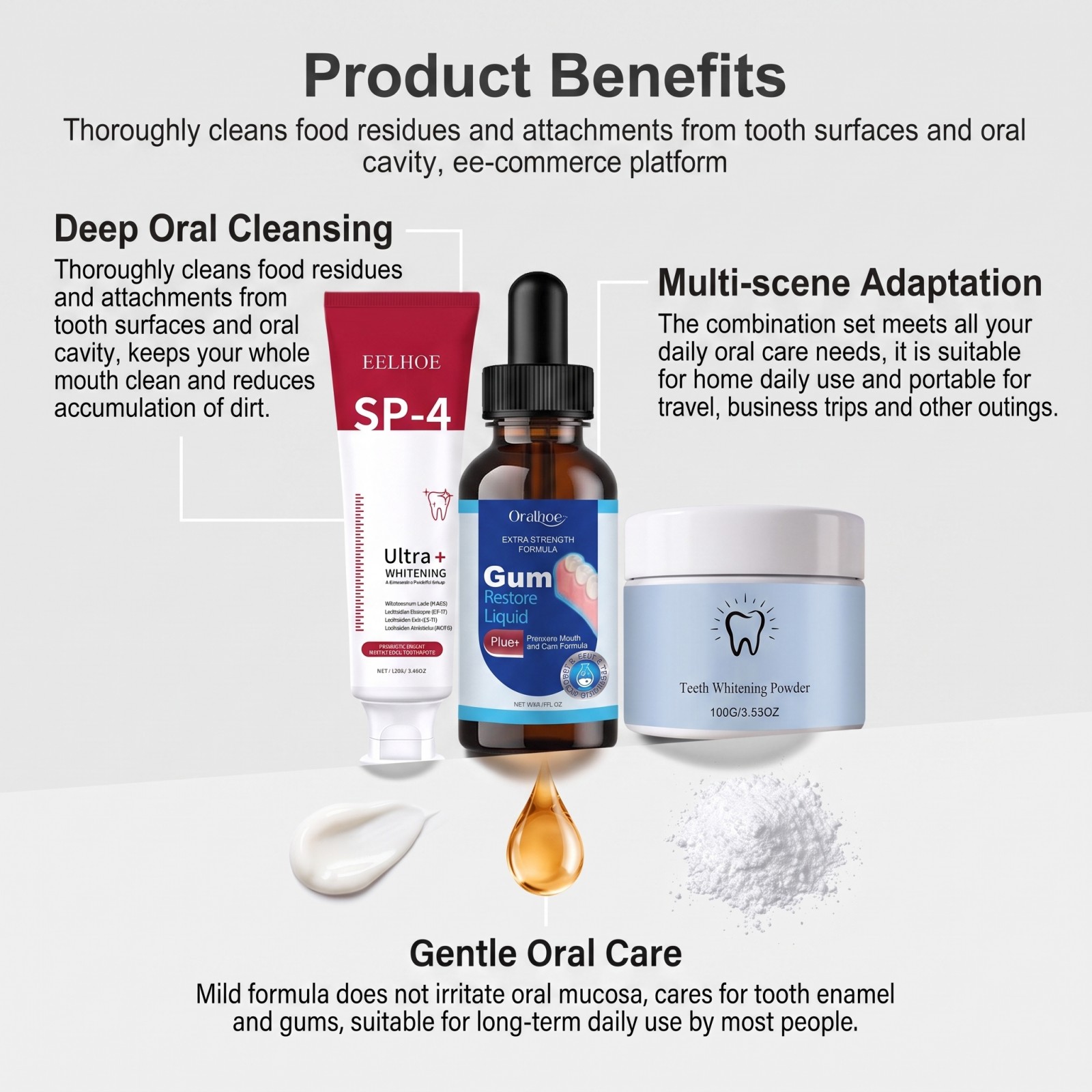 Oral Care Combo Set Whitening  - Teeth Whitening App review and price