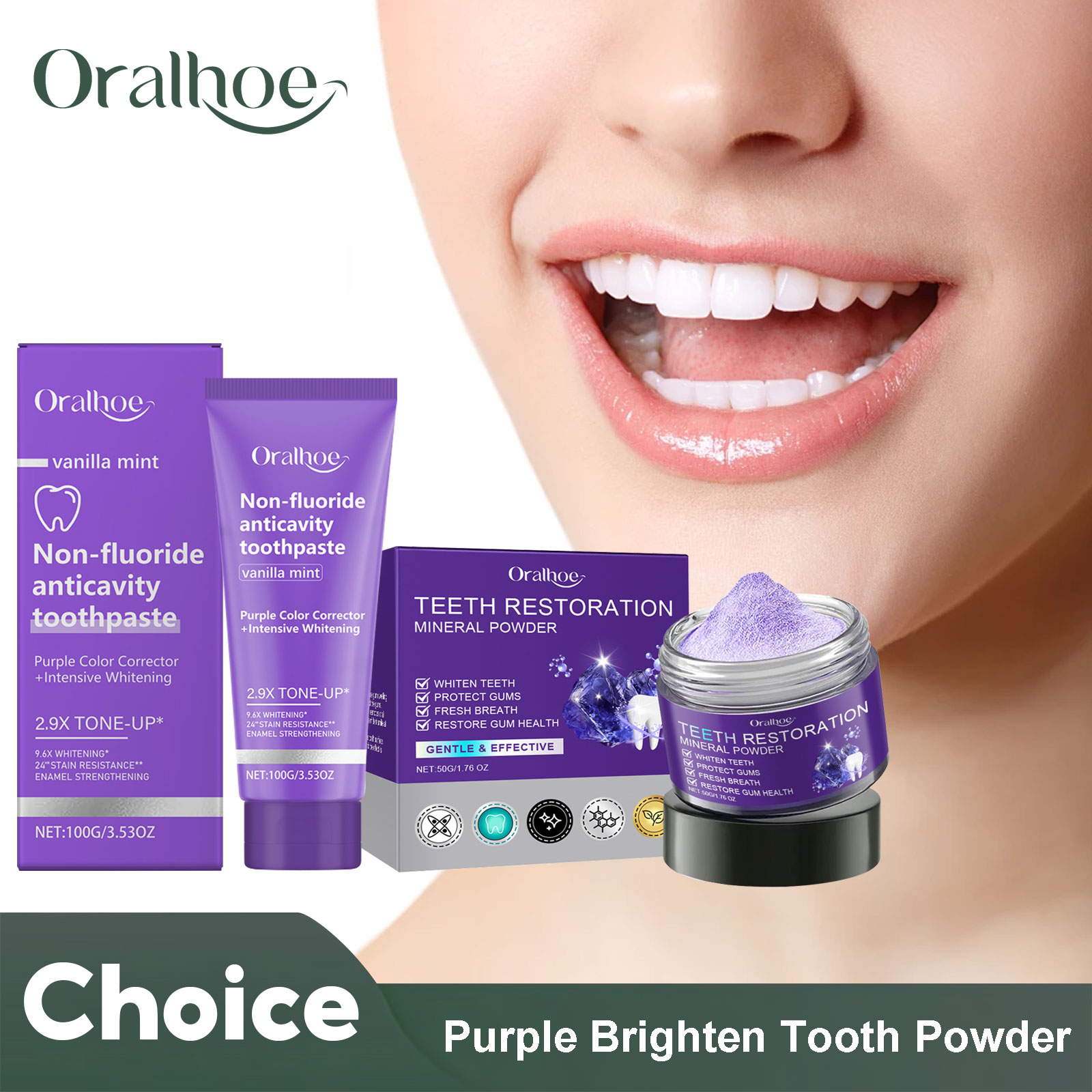 Teeth Restoration Mineral Powd - Teeth Whitening App review and price