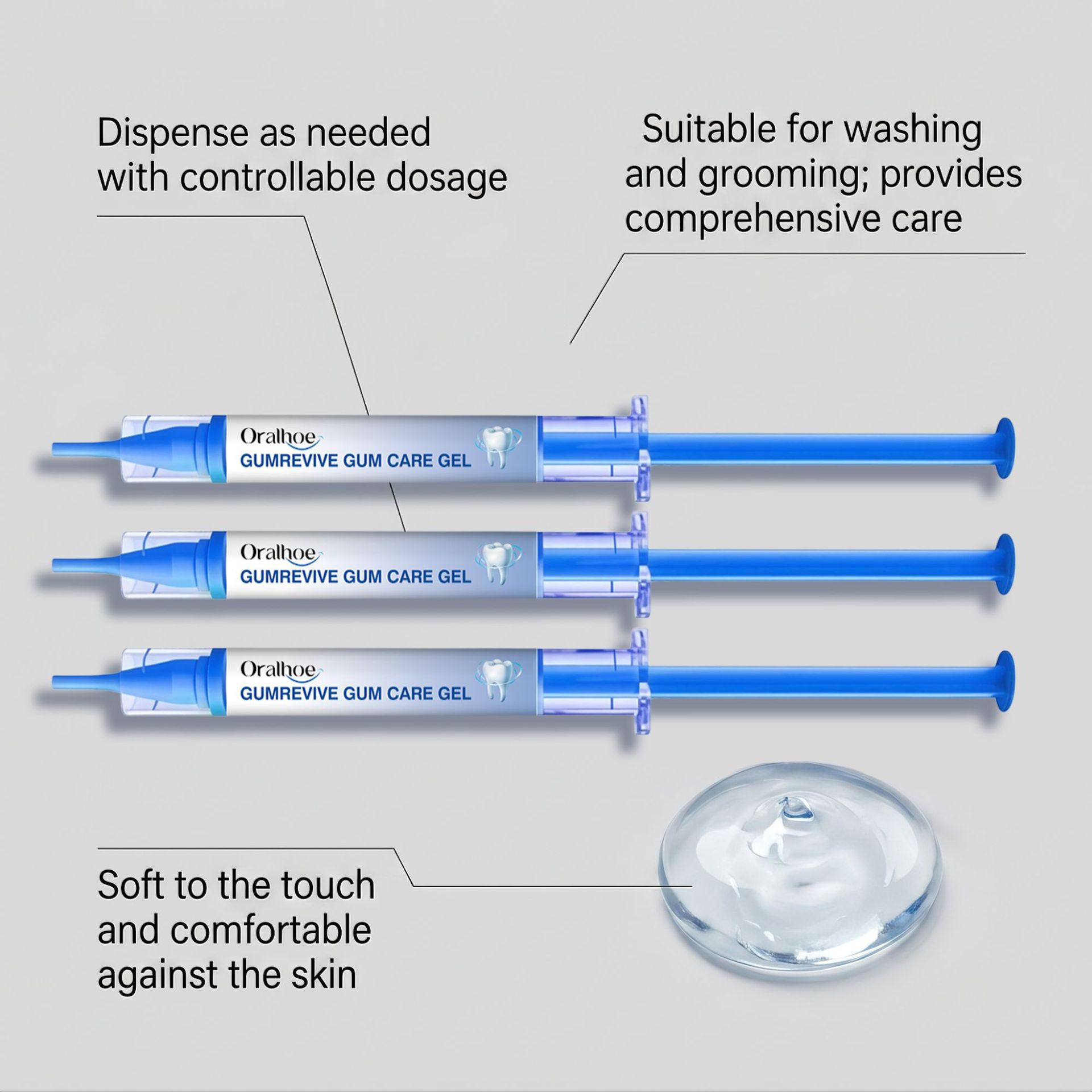 Oral Care Gel 3Pcs Gum Cleanin - Teeth Whitening App review and price