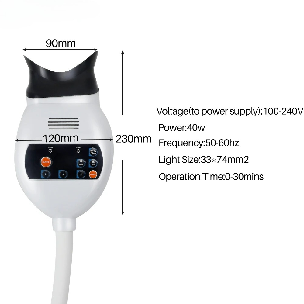 Adjustable 3 Colors LED Teeth  - Teeth Whitening With Light review and price
