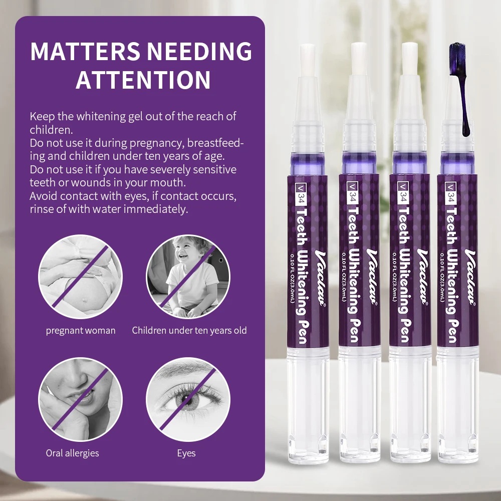 Vaclav V34 Purple teeth whiten - Teeth Whitening App review and price