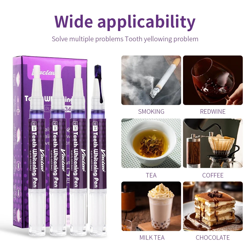 Vaclav V34 Purple teeth whiten - Teeth Whitening App review and price