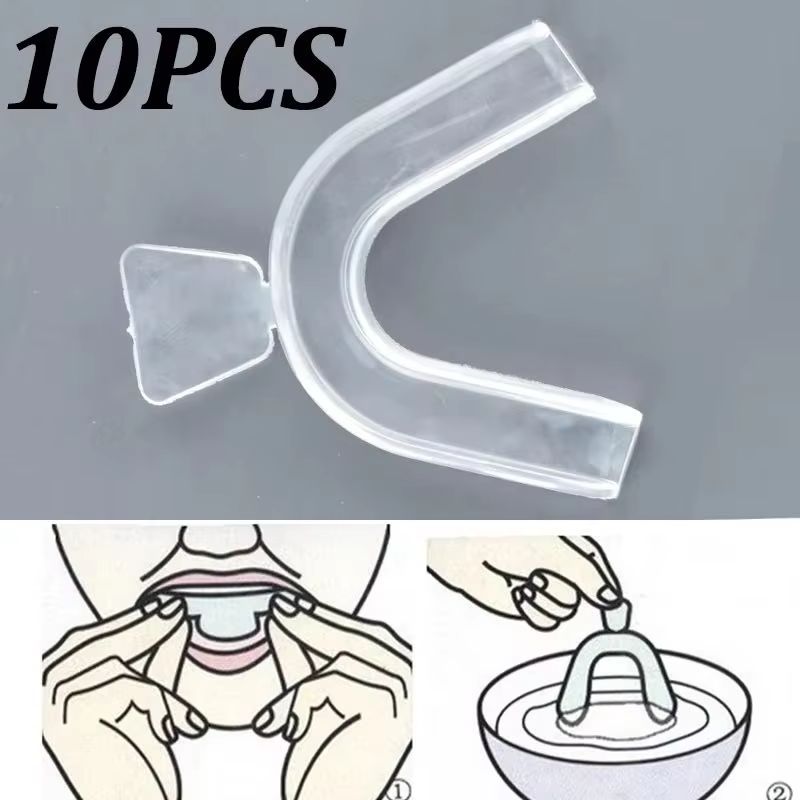 10Pcs Silicone Mouth Guard Tee - Teeth Whitening Products review and price