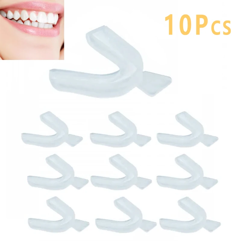 10Pcs Silicone Mouth Guard Tee - Teeth Whitening Products review and price